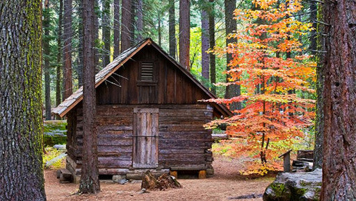 Cabañas en otoño