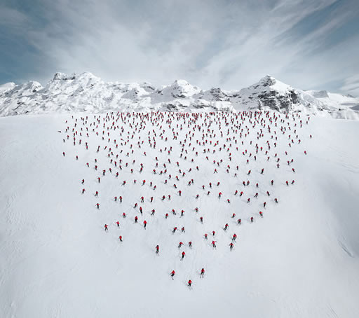 Sesión de fotos en los Alpes